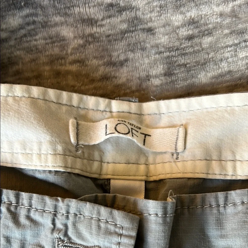 Gray Cargo Capris - Picture 2 of 6